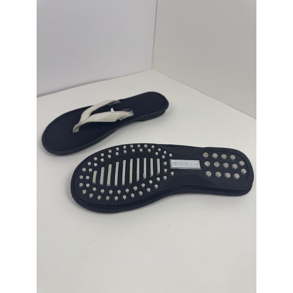 Smartdos Flip Flop Sandal Women's Size 7.5/8 White Comfortable - Picture 6 of 8